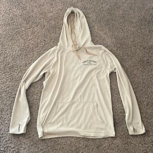 Mens Howler Brothers tech-hoodie. Medium. Tan color.